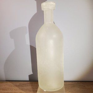 FROSTED BOTTLE VASE